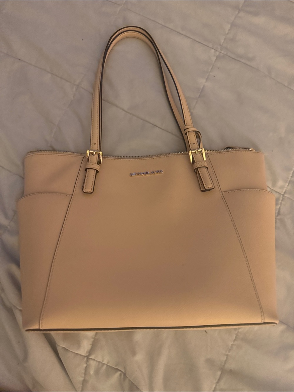 Michael Kors Blush Pink Leather Tote